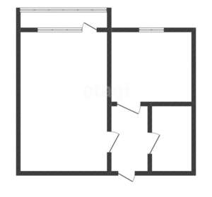 1-к квартира, вторичка, 56м2, 9/10 этаж