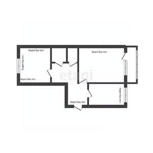 2-к квартира, вторичка, 33м2, 9/9 этаж