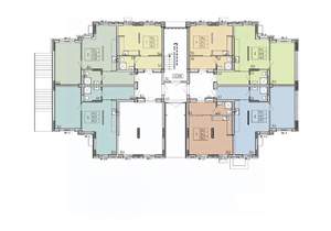 2-к квартира, строящийся дом, 50м2, 1/5 этаж