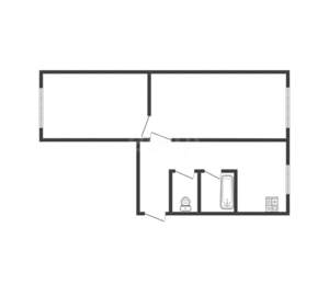 2-к квартира, вторичка, 44м2, 1/5 этаж