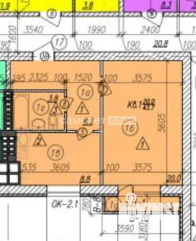 1-к квартира, вторичка, 44м2, 3/4 этаж