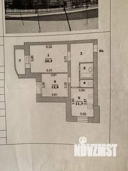 2-к квартира, вторичка, 62м2, 3/9 этаж