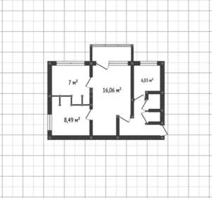 3-к квартира, вторичка, 48м2, 4/5 этаж