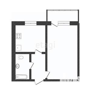1-к квартира, вторичка, 31м2, 3/5 этаж