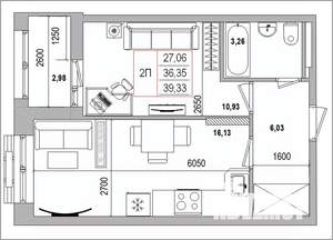 2-к квартира, вторичка, 39м2, 9/16 этаж