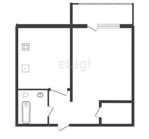 1-к квартира, вторичка, 39м2, 4/15 этаж