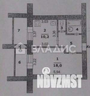 1-к квартира, вторичка, 38м2, 8/9 этаж