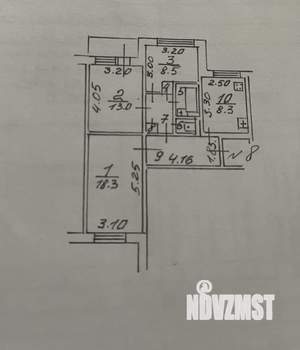 3-к квартира, вторичка, 62м2, 2/9 этаж