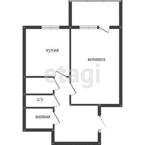 1-к квартира, вторичка, 30м2, 3/5 этаж