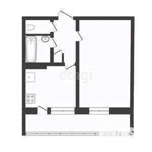 1-к квартира, вторичка, 37м2, 9/9 этаж