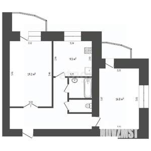 2-к квартира, вторичка, 66м2, 8/17 этаж