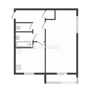 1-к квартира, вторичка, 36м2, 15/16 этаж