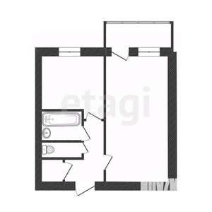 1-к квартира, вторичка, 30м2, 5/5 этаж