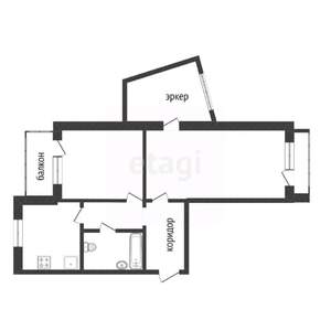 2-к квартира, вторичка, 60м2, 9/10 этаж