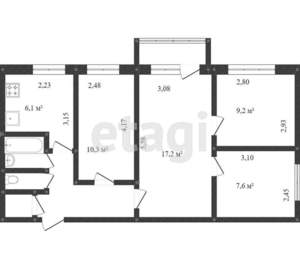 4-к квартира, вторичка, 58м2, 5/5 этаж