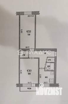 2-к квартира, вторичка, 45м2, 4/5 этаж
