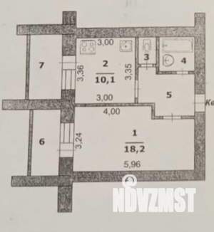 1-к квартира, вторичка, 38м2, 9/10 этаж