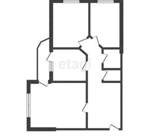 3-к квартира, вторичка, 73м2, 2/18 этаж