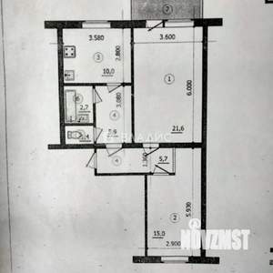 2-к квартира, вторичка, 62м2, 2/5 этаж