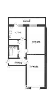 2-к квартира, вторичка, 57м2, 9/9 этаж