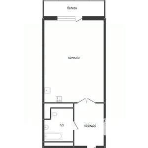 Студия квартира, сданный дом, 32м2, 2/17 этаж