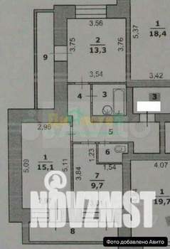 2-к квартира, вторичка, 54м2, 7/10 этаж