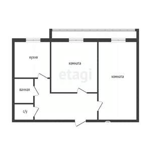 2-к квартира, вторичка, 45м2, 2/9 этаж