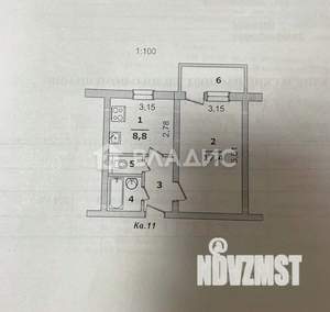 1-к квартира, вторичка, 35м2, 2/10 этаж