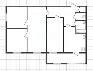 4-к квартира, вторичка, 69м2, 1/5 этаж