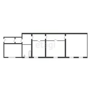 3-к квартира, вторичка, 63м2, 1/1 этаж