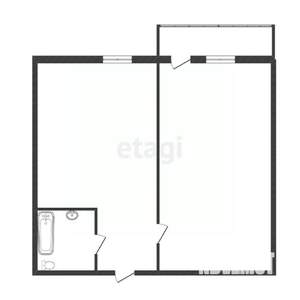 1-к квартира, вторичка, 33м2, 2/5 этаж