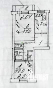 2-к квартира, вторичка, 50м2, 2/5 этаж