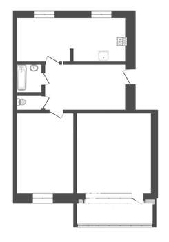 3-к квартира, вторичка, 59м2, 4/5 этаж