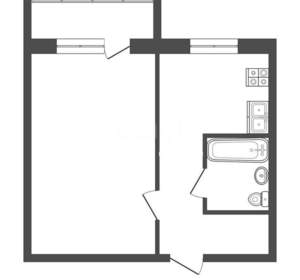 1-к квартира, вторичка, 31м2, 4/5 этаж