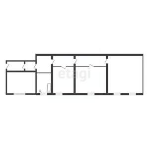 3-к квартира, вторичка, 63м2, 1/1 этаж