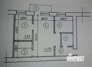 2-к квартира, вторичка, 43м2, 2/5 этаж