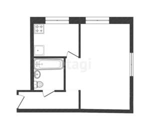 1-к квартира, вторичка, 32м2, 3/4 этаж