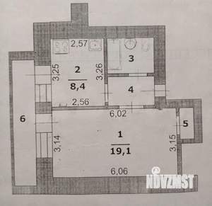1-к квартира, вторичка, 40м2, 8/14 этаж