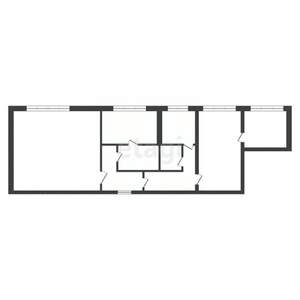 3-к квартира, вторичка, 69м2, 3/3 этаж