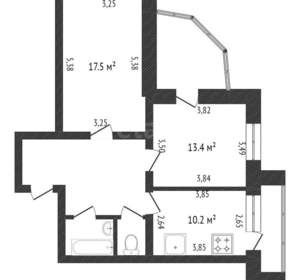 2-к квартира, вторичка, 59м2, 2/5 этаж