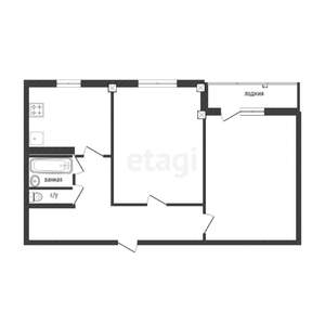 2-к квартира, вторичка, 46м2, 5/5 этаж