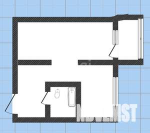 1-к квартира, вторичка, 31м2, 1/4 этаж