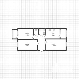 3-к квартира, вторичка, 59м2, 11/14 этаж