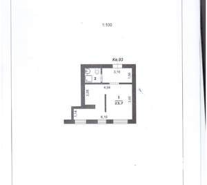 Студия квартира, вторичка, 27м2, 2/5 этаж