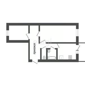 2-к квартира, вторичка, 58м2, 3/12 этаж