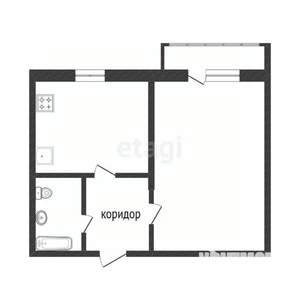 1-к квартира, вторичка, 41м2, 14/17 этаж