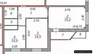 2-к квартира, вторичка, 60м2, 9/15 этаж