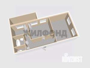 2-к квартира, вторичка, 46м2, 1/9 этаж