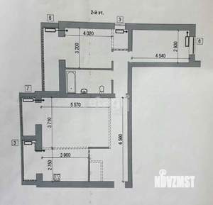 3-к квартира, вторичка, 100м2, 2/14 этаж