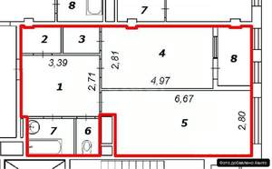 1-к квартира, вторичка, 53м2, 10/17 этаж